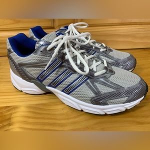 Adidas Mens Adiprene Gray Silver Mens Running Shoes Sneakers 10.5 EXCELLENT